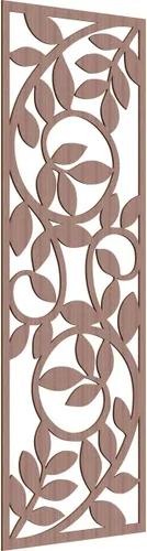 Miniatura 18 de 9 3/8"W x 24 3/8"H x 1/4"T Utica Decorativo Fretwork Madera Paneles de Pared, Abedul