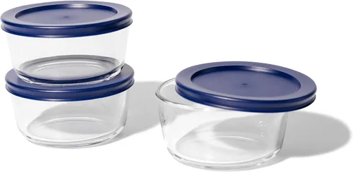 Miniatura 63 de Juego de 8 recipientes de vidrio para almacenamiento de alimentos (4 recipientes + 4 tapas sin BPA), 6.5 tazas, a prueba de fugas, aptos