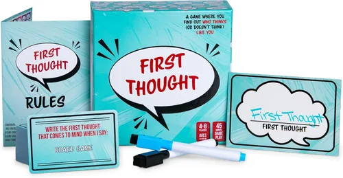 Miniatura 6 de FIRST THOUGHT Juego de mesa familiar El divertido juego de fiesta de pensamiento rápido Juego de mesa familiar Ideal para noches de juego