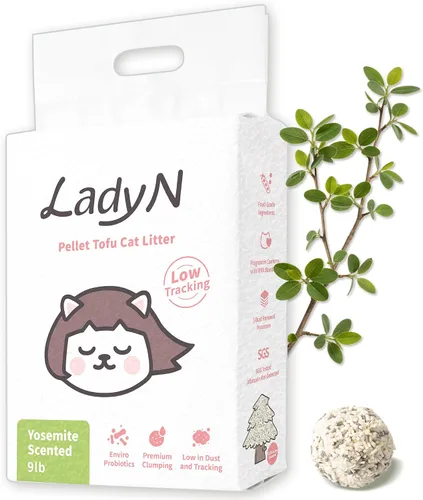 Miniatura 14 de Lady N Pellet Tofu - Arena para gatos con aroma a té Boba, fuerte aglomeración, ultra absorbente, sin polvo, bajo seguimiento, soluble en agua
