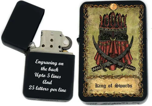 Miniatura 27 de Tarjeta de tarot personalizada, mazo de tarot de huesos eternos mayores, tarjetas coloridas, regalos coleccionables únicos, encendedores a prueba