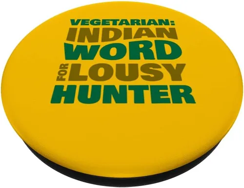 Miniatura 2 de India - Vegetarian Indian Word for lousy hunter PopSockets Swappable PopGrip