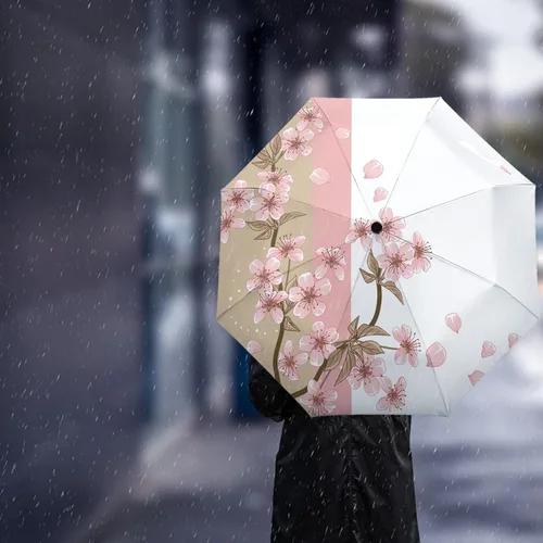 Miniatura 2 de DHDM Umbrella for Rain Foldable Parasol Umbrella Eight strand Outdoor Umbrellas