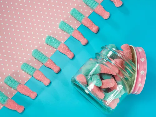 Miniatura 6 de Smarty Stop Sour Cola Bottle Gummy Candy (1 libra (paquete de 1), goma de mascar grande