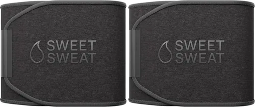Miniatura 16 de Sports Research Sweet Sweat - Faja reductora de cintura de la serie Core; banda de fitness de sudoración premium para mujeres y hombres