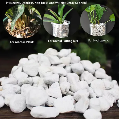 Miniatura 3 de Perlita gruesa dura natural de 0.4 a 0.8 pulgadas, 2 cuartos de galón para plantas hortícolas, perlita orgánica gruesa a granel, mezcla para macetas
