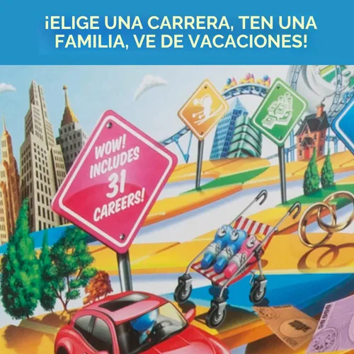 Miniatura 4 de Hasbro Gaming Juego de mesa The Game of Life, juegos familiares para niños a partir de 8 años, incluye 31 carreras, juegos de mesa familiares