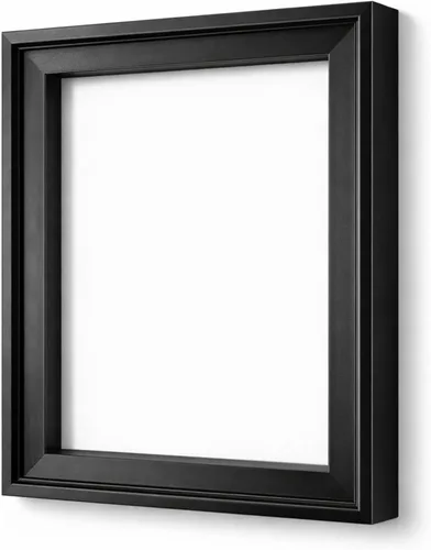 Miniatura 13 de Marco flotante de lienzo para lienzo envuelto en galería de 1 a 1.25 pulgadas de profundidad, moderno marco flotante texturizado de grano de madera