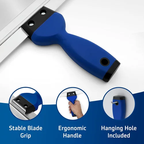 Miniatura 3 de Cuchilla para Encintado Profesional de 18" Hoja de Acero Inoxidable Premium con Agarre Suave La Mejor Herramienta de Encintado para Paneles
