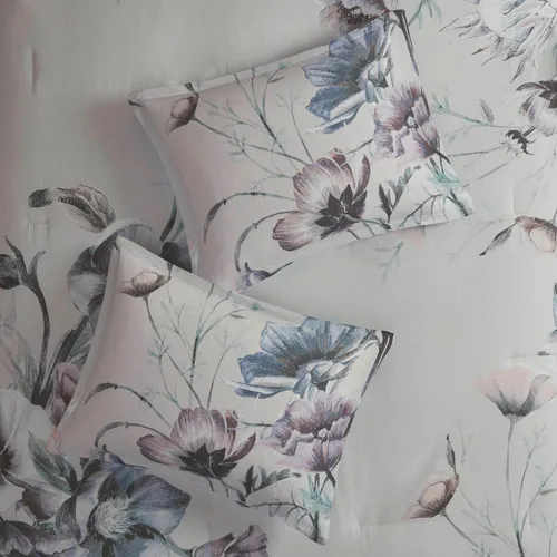 Miniatura 7 de Madison Park Juego de edredón 100% algodón, hermoso diseño floral, para todas las estaciones, juego de ropa de cama transpirable, fundas a juego