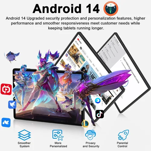 Miniatura 3 de Tableta 11 pulgadas Android 14 Tabletas, 24GB+256GB+1TB Expand, tableta Android con 8000mAh, Octa-Core, 13MP+5MP Cámara, Pantalla táctil IPS, WiFi