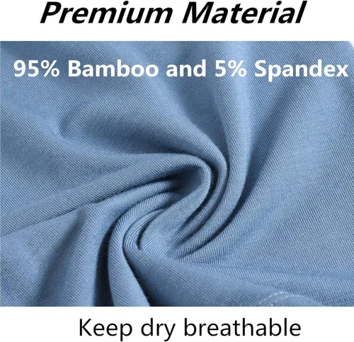 Miniatura 4 de Ropa interior de bambú para hombre, calzoncillos tipo bóxer con bolsa para bragueta M, L, XL, 2XL, 3XL
