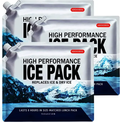 Bolsas de hielo reutilizables para enfriadores, paquetes de congelación de gel de larga duración para bolsas más frías, lonchera, bolsa enfriadora,