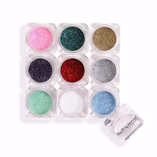 Miniatura 6 de bellapierre Shimmer Powder 9 Stack Sombra de ojos sin parabenos Maquillaje de ojos vegano y libre de crueldad – 9 unidades – Astrid