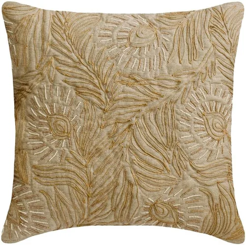 Miniatura 28 de HomeCentric Funda de almohada geométrica beige, 12 x 12 pulgadas, cuadrado de lino y algodón, círculos contemporáneos de Pascua, círculo de la vida