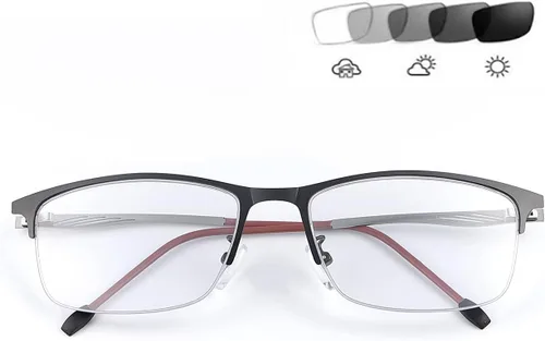 Miniatura 6 de MIRYEA Gafas de sol fotocrómicas progresivas multifoco de lectura de transición con protección UV Lector solar Gafas de bloqueo de luz azul