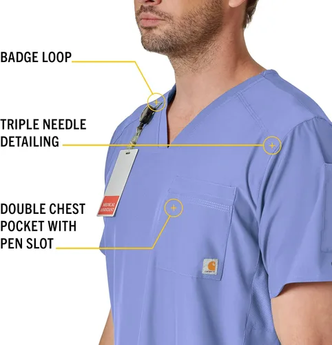 Miniatura 3 de Carhartt Top ajustado con cuello en V para hombre