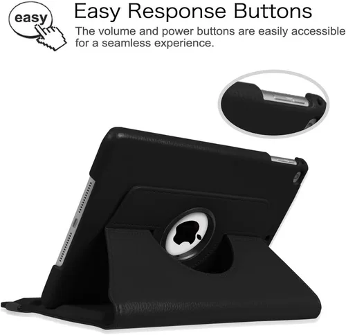 Miniatura 7 de Fintie - Funda giratoria para iPad 6ª/5ª generación (2018/2017), iPad Air 2 / Air 1 (24.6 cm) - Funda giratoria de 360 grados con pie, función