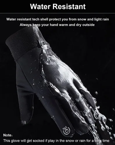 Miniatura 4 de Guantes de invierno para hombres y mujeres, guantes de pantalla táctil, guantes de correr, guantes de ciclismo, guantes cálidos