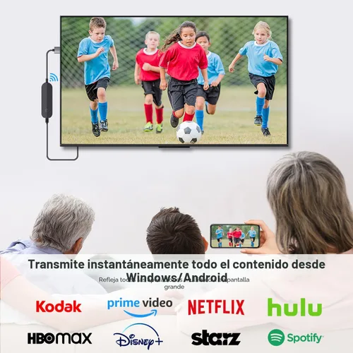 Miniatura 3 de Adaptador de pantalla HDMI inalámbrico 4K 1080P, transmisión WiFi de películas y programas, receptor para iPhone, iPad, Android, tableta, laptop