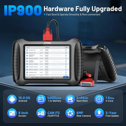 Miniatura 3 de XTOOL IP900 Herramienta de escaneo bidireccional Versión 2026 mejorada del escáner D7, herramienta de diagnóstico escáner OBD2, codificación ECU