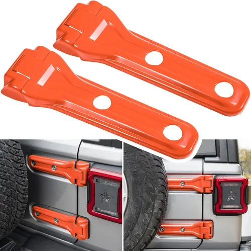 Miniatura 10 de Cubierta de bisagra para compuerta trasera de Jeep Wrangler JL JLU, accesorios de decoración exterior - 2018-2024, 2 puertas y 4 puertas, cubierta