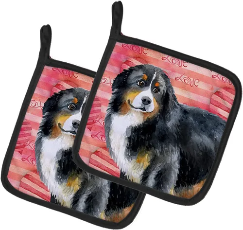 Miniatura 67 de Caroline's Treasures BB9655PTHD - Juego de soportes para ollas de cocina resistentes al calor, almohadillas calientes para horno, 7 1/2 x 7 1/2