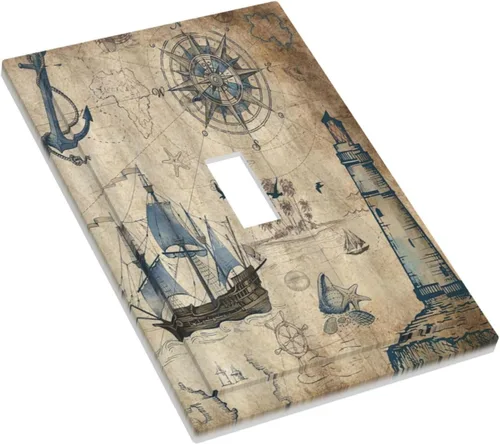 Miniatura 167 de Placa Decorativa de Pared de Granja Rústica con Cuerno de Madera para Puerta de Granero 1 Banda Duplex Cubiertas de Toma Eléctrica Soltera