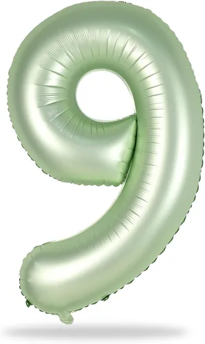 Miniatura 56 de Globo dorado champán con el número 5, globos de aluminio autoinflables grandes de 40 pulgadas del 0 al 9, globo de helio digital 5 dorado claro