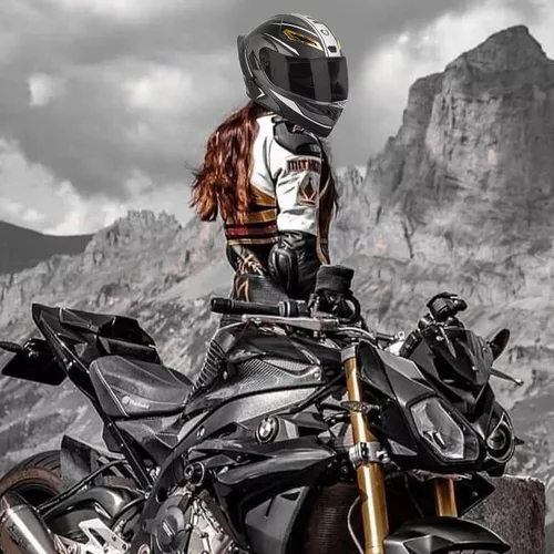 Miniatura 7 de Casco modular Bluetooth para motocicleta, certificado DOT, abatible, de cara completa, antivaho, doble máscara, casco de motocicleta de calle