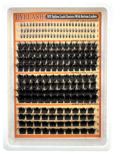 Miniatura 18 de 30D/40D/50D/60D/80D Pestañas de visón 280 Paquetes Extensión de pestañas naturales 3D Rusia Volumen Individual Pestañas en racimo Maquillaje