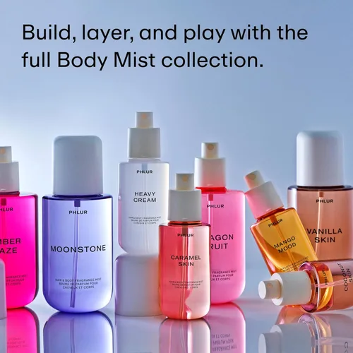 Miniatura 5 de PHLUR Heavy Cream Body Mist - Spray corporal y para cabello con aroma a malvavisco, crema batida, jazmín, coco y vainilla (8 onzas líquidas)