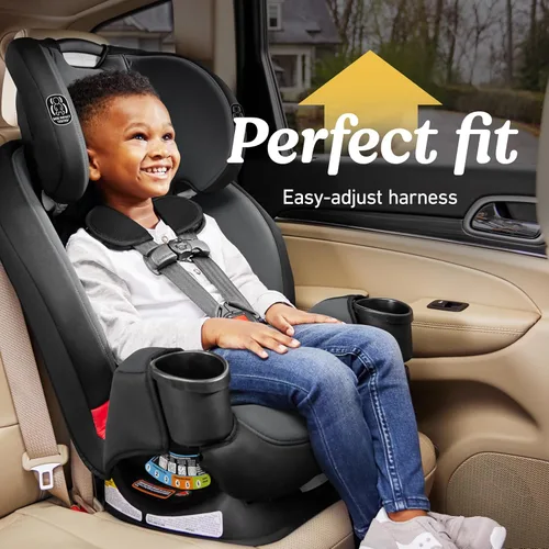 Miniatura 5 de Graco TriRide - Asiento convertible 3 en 1 para automóvil, elevador de respaldo alto, modos de orientación delantera y trasera, adecuado desde