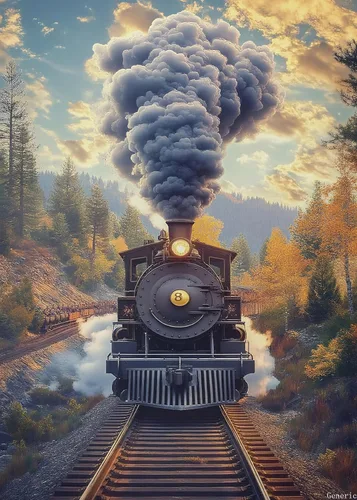 Rompecabezas de madera vintage de tren de vapor para adultos, 1000 piezas, rompecabezas de trenes viejos en movimiento para adultos, rompecabezas