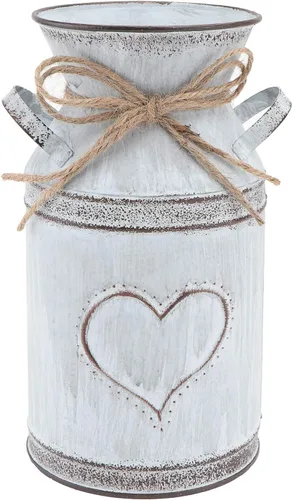 IMIKEYA Florero de metal: florero vintage de granja Shabby Chic Jarrón de metal Jarrón Jarra de Leche Jarrón de Metal Jarrón Florero Florero Maceta