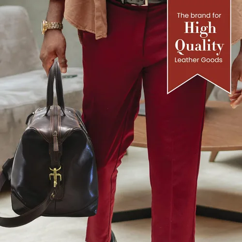 Miniatura 10 de Style N Craft Overnight, Contemporary Weekend Travel Leather Duffle Bag