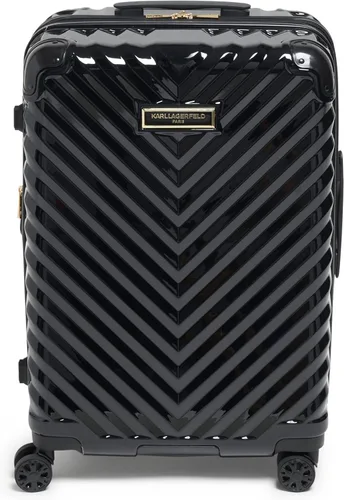 Miniatura 4 de Karl Lagerfeld Paris Maleta para mujer Ruedas giratorias Hardside, Negro -, Maleta Spinner Ruedas Hardside