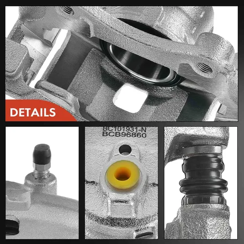 Miniatura 7 de A-Premium Conjunto de pinza de freno de disco con soporte compatible con modelos Nissan - Versa 2012-2019, Versa Note 2014-2019, marzo 2012-2015