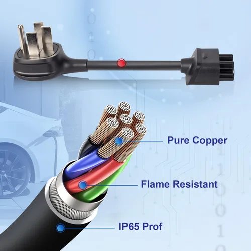 Miniatura 5 de ENA Adaptador NEMA 14-50 compatible con cargador portátil móvil Tesla Gen 2 para Tesla Mobile Charger a NEMA 14-50 240V Outlet a 32 Amp