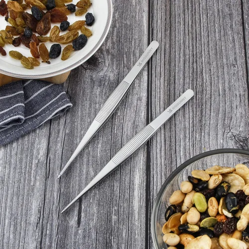 Miniatura 5 de MSY BIGSUNNY - Pinzas de cocina de 6.5 pulgadas, pinzas de acero inoxidable para alimentos, pinzas de cocina multifunción, pinzas para servir cocina