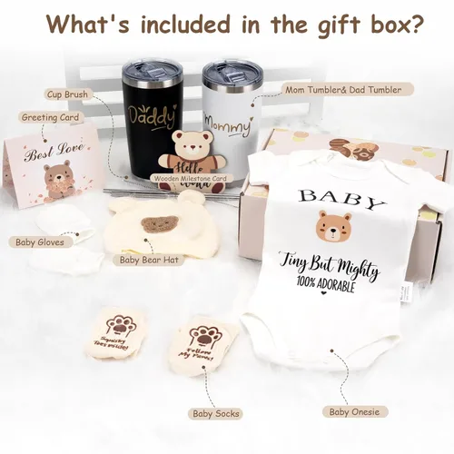 Miniatura 2 de 13 piezas de regalo de baby shower para nuevos padres, paquete de cuidado de nueva mamá, regalos para nuevas madres para mujeres, caja de bienvenida