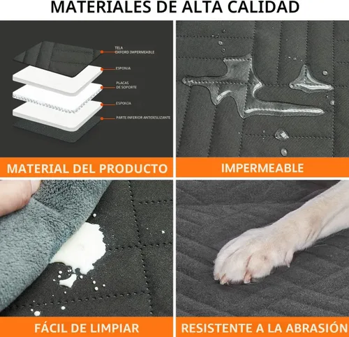 Miniatura 5 de YJGF Extensor de asiento trasero, funda de asiento de perro para asiento trasero, funda de asiento de coche de fondo duro para perros, hamaca