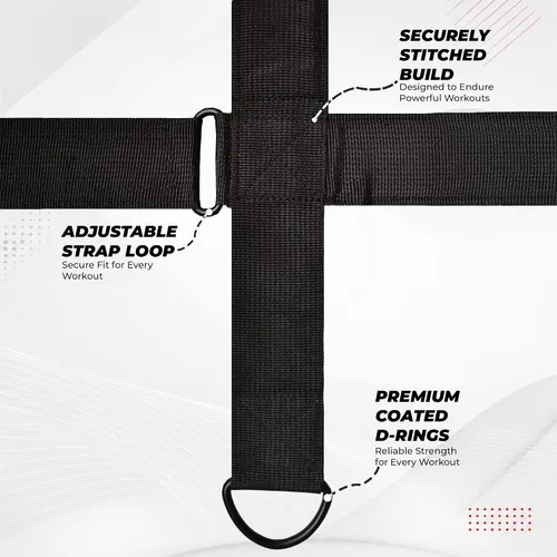 Miniatura 3 de FIGHTSENSE Arnés para el cuello con correa acolchada ajustable con cadena de acero, arnés de cabeza de levantamiento de pesas para ejercicio