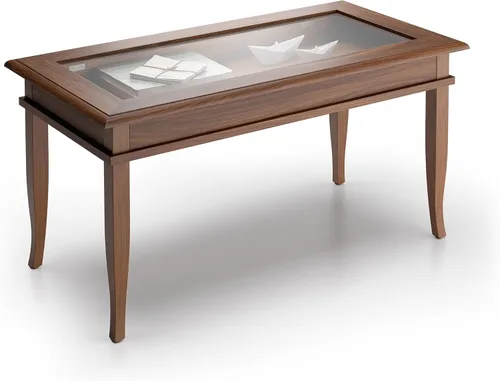 Mobili Fiver, Classico Mesa de centro, nogal, fabricada en Italia