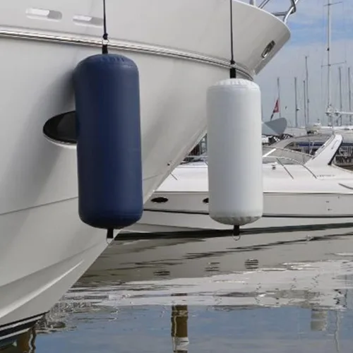 Miniatura 7 de Defensas inflables resistentes del barco del PVC del muelle estacionario de los barcos del muelle de los barcos del yate gris claro Gris claro 18" x