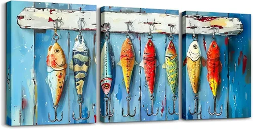 Miniatura 30 de jejeloiu Lienzo retro de 3 piezas de arte de pared para sala de estar, dormitorio, 38 x 19 pulgadas, bandera estadounidense, decoración de pared