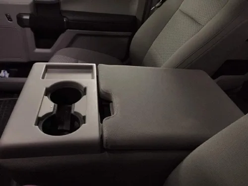 Miniatura 5 de Car Console Covers Plus Fabricado en EE. UU. para Ford F150 F250 2014-2025 con asiento de salto 40/20/40 Funda de neopreno para apoyabrazos central