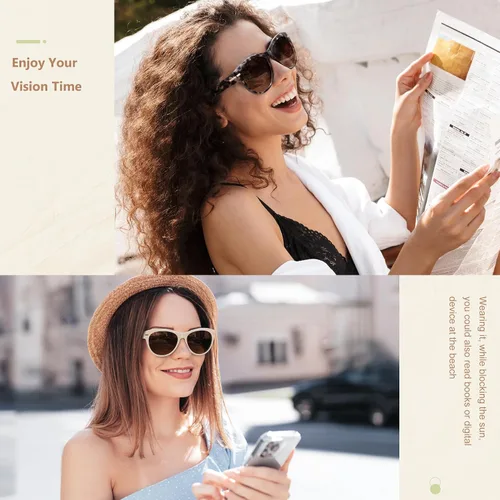 Miniatura 2 de EASY READ Pack de 2 lentes de sol bifocales para leer para mujer, lentes de sol modernos con protección UV400
