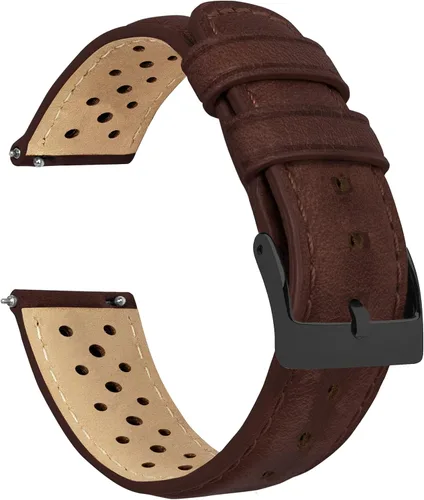 Miniatura 6 de Barton Racing & Rally Horween - Correas de cuero con barras de resorte de liberación rápida integradas, longitud estándar para muñecas de 5 a 8