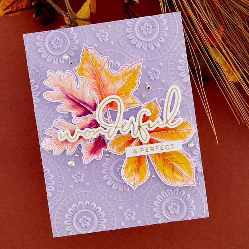 Miniatura 3 de Spellbinders BP-082 - Juego de placas de prensa y troqueles de hojas de otoño de la colección BetterPress Autumn